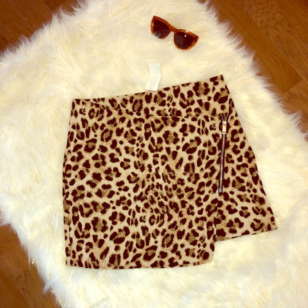 Cheetah Print Mini Skirt